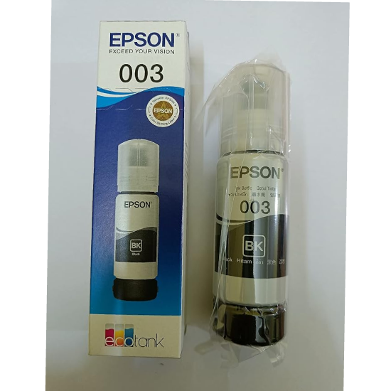 Epson 003 65 ml for EcoTank L1110/L3100/L3101/L3110/L3115/L3116/L3150/L3151/L3152/L3156/L5190 Black Ink Bottle